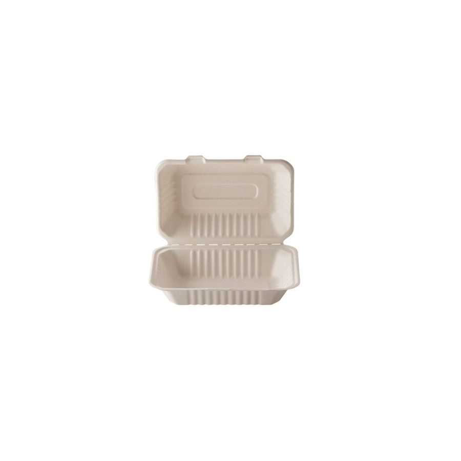 Portacomida compostable 900 ml 200 unidades ecológico Klinza.cl