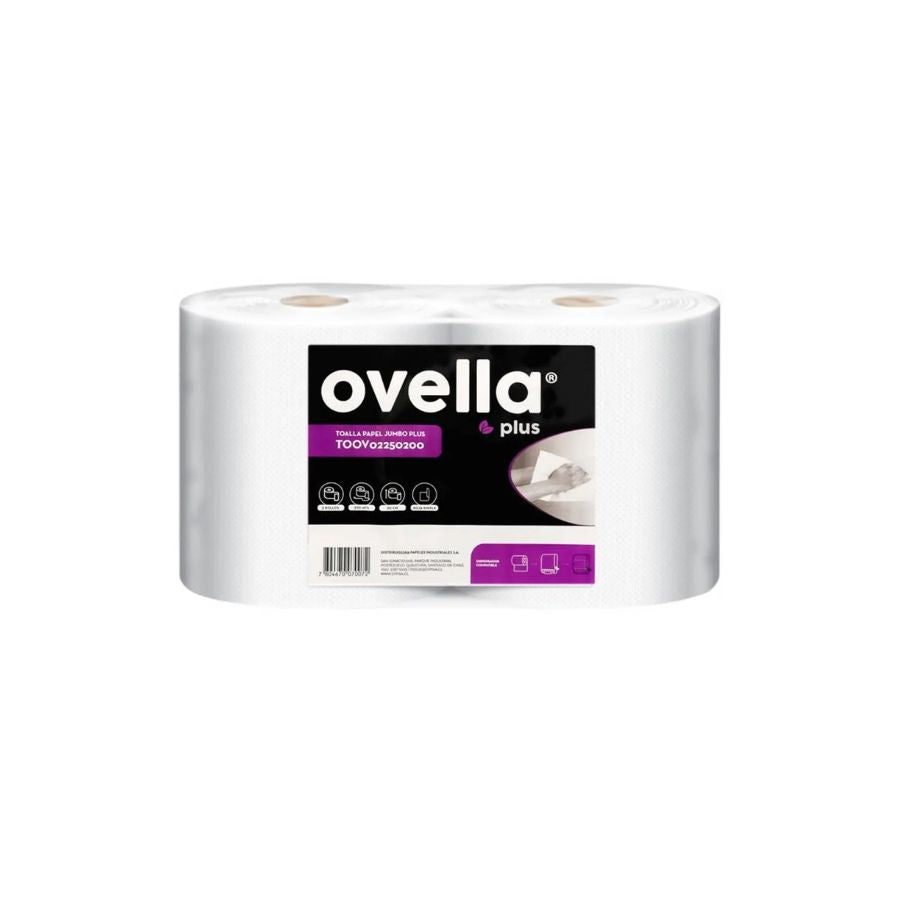Toalla de Papel Ovella 200 mts Doble Hoja